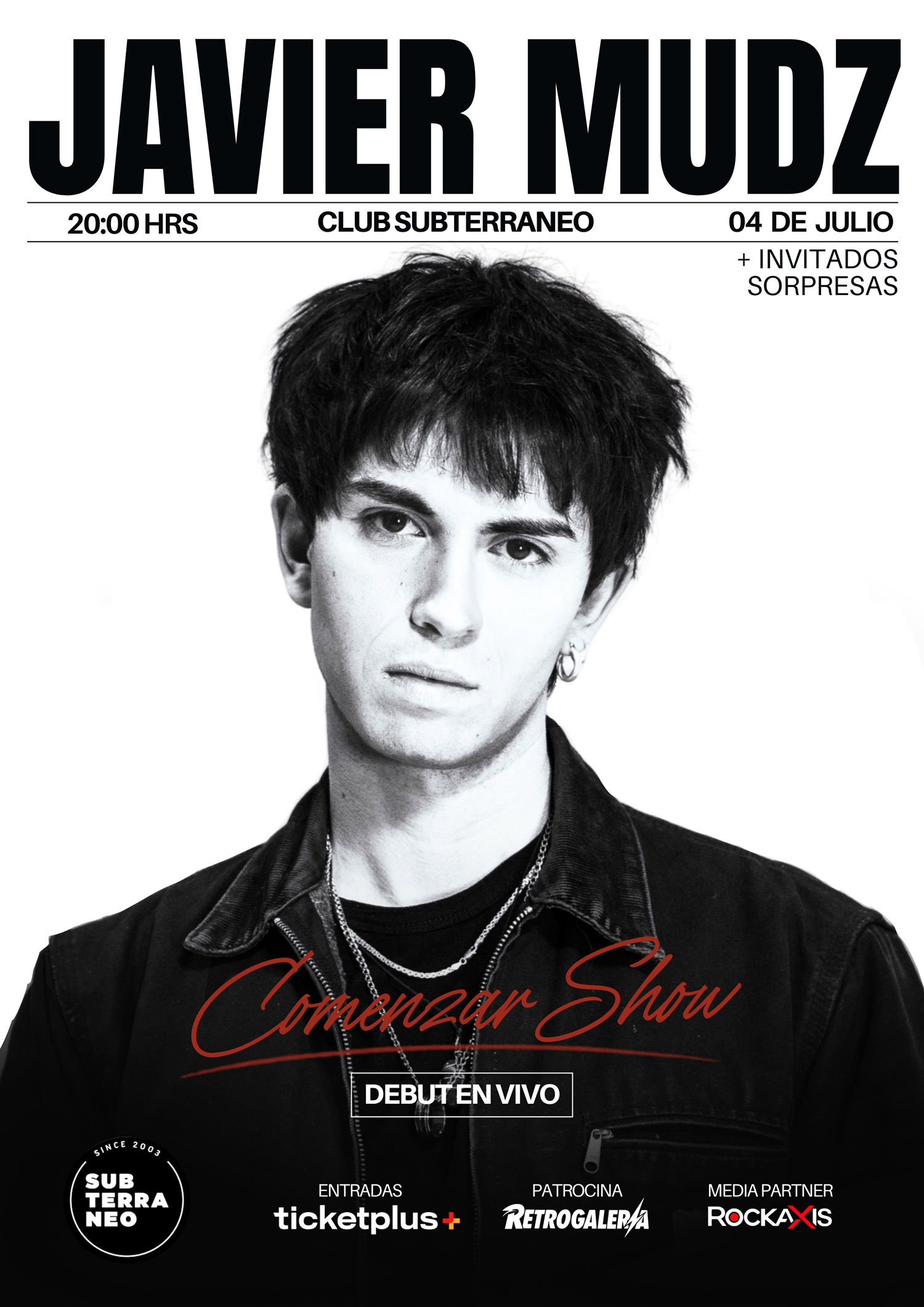 Javier Mudz firma su debut en vivo